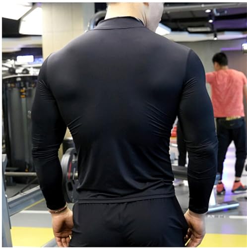 Compression Shirts for Men Gym Athletic Quick Dry Long Sleeve Tops Workout Fitness Running Shirt Tee3