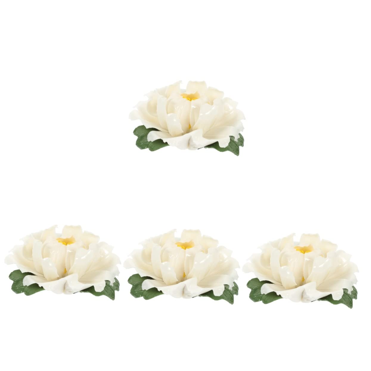 MAGICLULU 4stücke Aromatherapie Räuchergefäß Aus Peony-Form Dekorativer Censer Für Zuhause Eleganter Tischdeko-Artikel Kompakte Handgefertigt Und Stabil