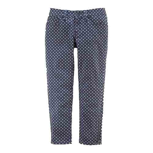 Ralph Lauren Cropped Skinny Jeans Girls Blue/pokadot (14)