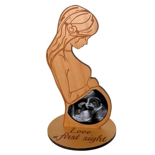 Heart's Sign Marco de fotos Sonogram | Regalos para mamá embarazada | Marcos de fotos de ultrasonido regalo para amigas embarazadas