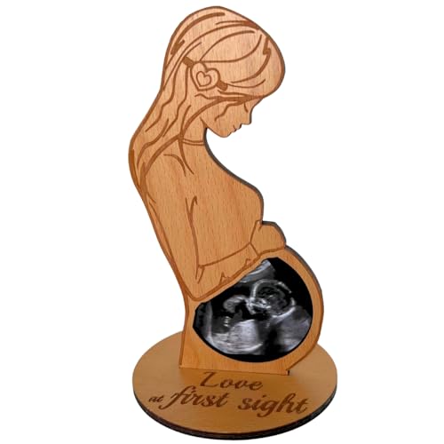 Image of Heart's Sign Ultrasound Photo Frame - Mothers Day Gifts for Pregnant Mom | Pregnant Wife Gifts From Husband | Sonogram Frame Gift for Pregnancy