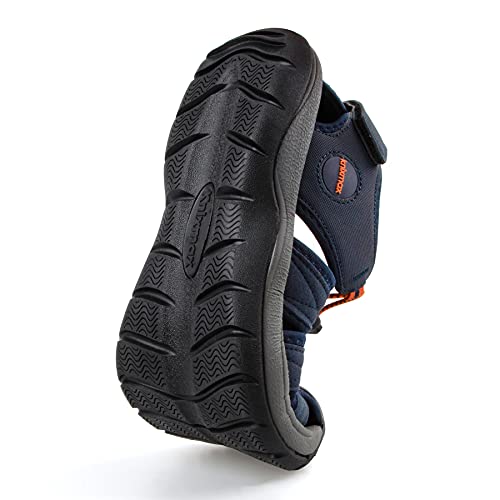 Knixmax Men Walking Sandals Wide fit Closed Toe Outdoor Sports Sandal Summer Hiking Shoes Navy 10UK - 44EU - Image 7