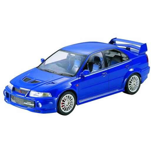 Tamiya 300024213 - Maqueta de Coche Mitsubishi Lancer Evolution Vi (Escala 1:24), Color Azul