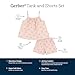 Gerber Baby Girls Toddler Sleeveless Tank Top and Shorts Set, Blush, 5T