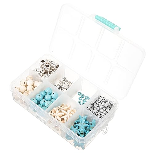 TEHAUX 1 Caixa Conjunto De Acessórios De Joias Com Tema Oceano Diy Pulseira Colar Encantos De Sereia