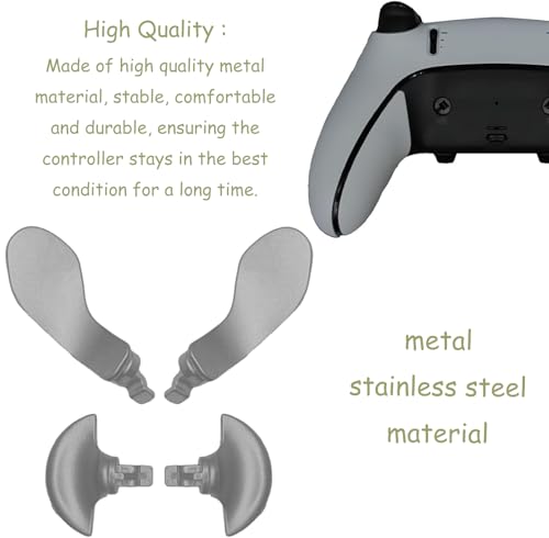 4 paletas traseras de metal para mando PS5 Edge de repuesto intercambiables 4