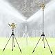 LIBRNTY Rasensprenger große flächen,Impulsregner,Rotating Tripod Sprinkler,Wenig Druck rasensprenger,Auto Rotating Tripod Sprinkler, Garten Rasensprenger 360 Grad Sprinkler für Hof,Garten,Rasen