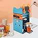 LIKARVA Manual Tea Cup Sealer Machine, 300 Cup/h Manual Milk Tea Sealer Machine, Blue, 95mm Cup Diameter Cup Sealing Machine with Heating Technology