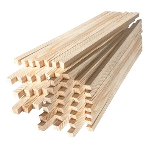 CHROMACRAFT Strisce di Legno Piatte da 100 Pezzi, Materiali Artigianali Fai-da-Te, Possono Essere Utilizzate per Realizzare Decorazioni, Portapenne, Supporti per Piante, ECC.