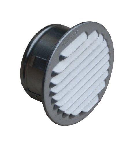 Preisvergleich Produktbild Lüftungsgitter Aluminium natur mit Stutzen, DN 195-200 mm