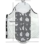 Lakpopya Baby Fußsäck für Kinderwagen aus Milchfleece/Flanell, Baby Winterfußsäck mit Muster, 102 * 57CM Babyfußsack für Babys 0-36 Monate (Raumschiff)
