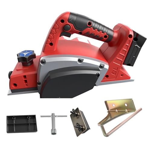Akku-Handhobel für Milwaukee M18 18 V Akku, 15000 U/min, bürstenloser elektrischer Holzhobel, 82 mm Schnittbreite, 0-2 mm Schnitttiefe, Power-Holzhobel für Holzbearbeitung, Tischler, Heimwerker