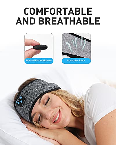 Perytong Sleep Headphones Bluetooth Sports Headband,Wireless Sleeping Headphones Sleep Earbuds,Sports Headphones Headband for Side Sleepers Workout Running Insomnia Travel Yoga