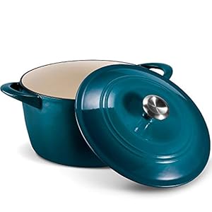 Tramontina Enameled Cast Iron 7-Qt. Covered Round Dutch Oven – Blue