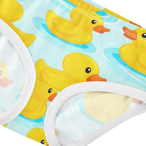 Flower Girls Underwear Toddler 2t Cotton Panties Little Girl Cute Yellow Ducks Blue Briefs Underpants4