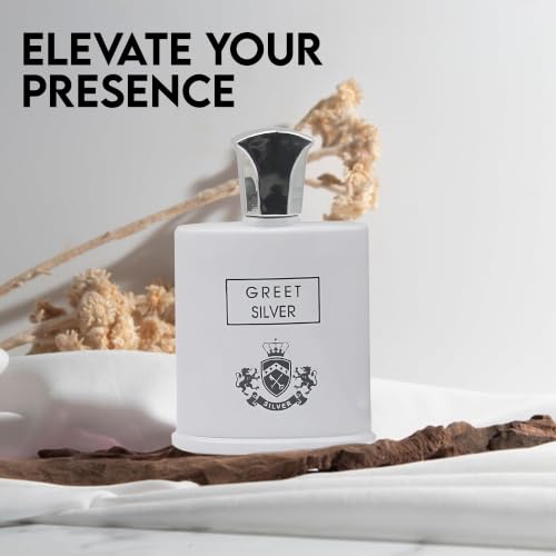 Image of AFLUXE Greet Silver EDT Men's Cologne 2PCS, Bold Citrus | Bold men's cologne 2PCS with citrus spice & woody notes. Long lasting perfume for men for all occasions. Natural spray.