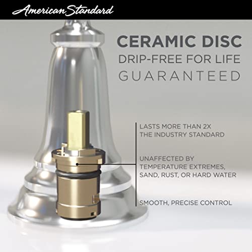 Kit de grifería para bañera y ducha American Standard TU455508.GN0 Town Square S con cartucho de equilibrio de presión, caudal 1,75 GPM, acabado dorado cepillado miniatura 3