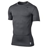 Nike Mens Core 2.0 Compression Short Sleeve SS Top Carbon Heather/Black 449792-702 Size 2X-Large