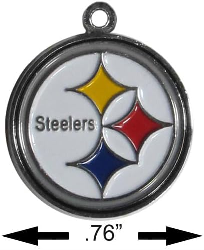 NFL Pittsburgh Steelers Chain Necklace with Small Pendant, 20" - Image 4