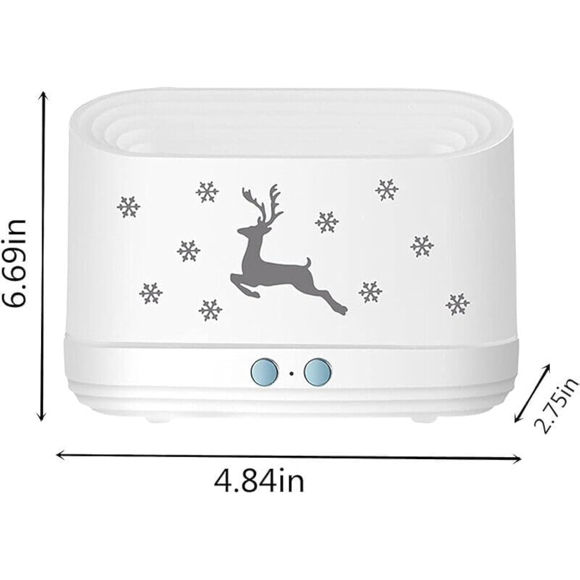 POPLEY Flame Diffuser Humidifier with Night Light