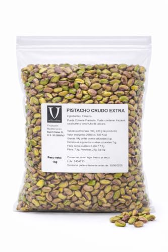 Villaolivo - Pistacho Mondado Crudo 1kg | Frutos Secos Selectos para Recetas y Aperitivos