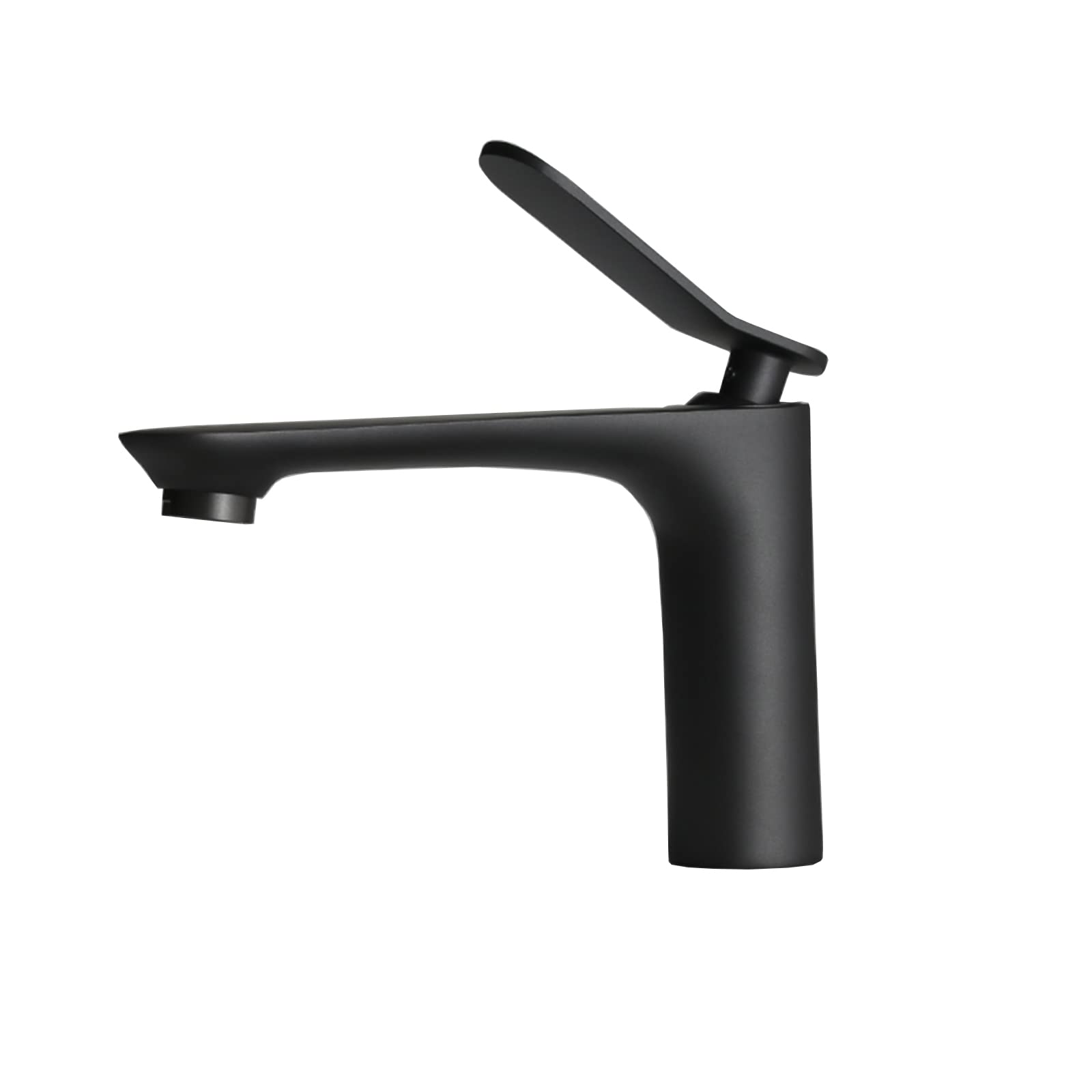 Robinet de lavabo noir en laiton mitigeur salle de bain 1 trou