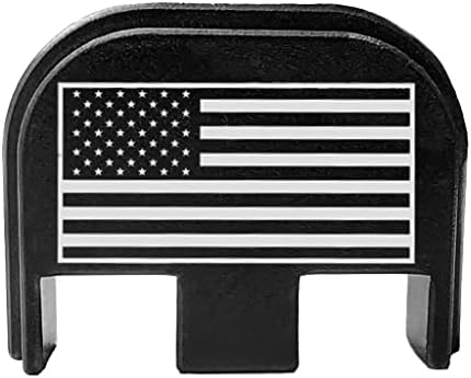 BASTION for Glock Gen 1 Thru 5 Models G17 G17L G19 G19X G20 G21 G22 G23 G24 G26 G27 G29 G30 G31 G32 G33 G34 G35 G36 G37 G38 G39 G40 G41 G45 | Engraved Back Rear Cover Plate | USA Flag