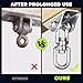 Aisto Heavy Duty Swing Hangers for Wooden Sets 2000 LB Capacity Hammock Hanger 360 Swivel Stainless Steel Swing Hardware Accessories 2 Packs for Porch Playground Yoga Heavy Bag