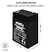 Miady 6V 5Ah Rechargeable Sealed Lead Acid Battery (2 Pack)