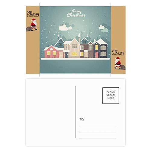 Cartes postales de Noël Père Noël : lot de 20 cartes illustrées pour vos vœux