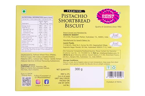 Image of Karachi Bakery Pistachio Short Bread, 300 g
