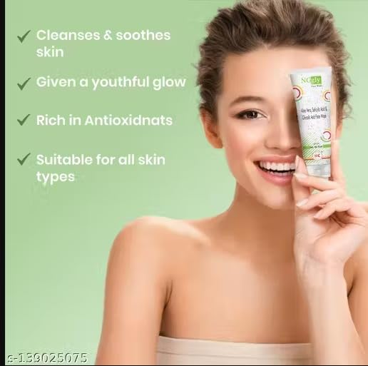 Image of NG Gly Face Wash with Glycolic Acid & Aloe Vera | Deep Cleansing Formula for Acne-Prone & Oily Skin | Controls Excess Oil, Unclogs Pores & Prevents Breakouts | Suitable for Men & Women | Daily Use