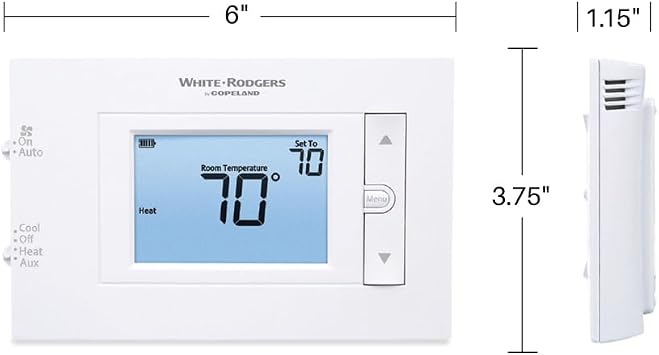 White-Rodgers 80 Series, Non-Programmable, Heat Pump Thermostat, 1F83H-21NP