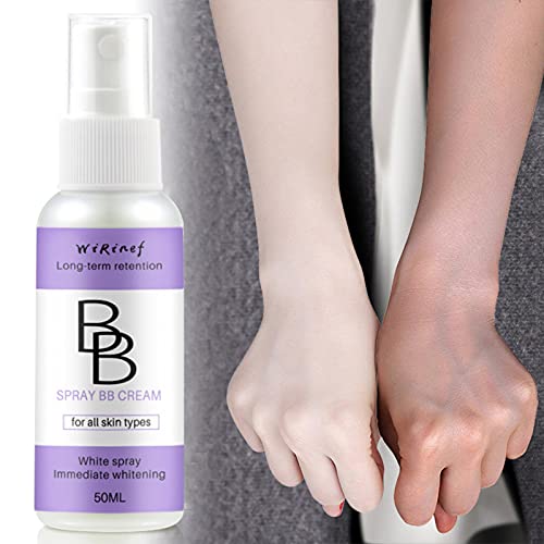 Spray BB Cream hydratant léger et respirant correcteur éclaircir la crème de base pour le maquillage du visage, Tone-up Cream - Spray blanchissant, soins de la peau pour le visage.
