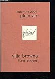  Catalogue Plein Air de Livres Anciens, Automne 2007