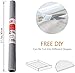 Bloss Shelf Liner, 17.7×59 inch Non Adhesive Drawer Liner, Washable Oil-Proof Kitchen Cabinet Liners, Plastic Cupboard Liner, Shelf Paper for Refrigerator, Storage, Shelves, Desks