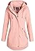 Produktbild Eight2Nine Damen Softshelljacke LETN-041 Kurzmantel mit Kapuze Hazy Rose (002) S