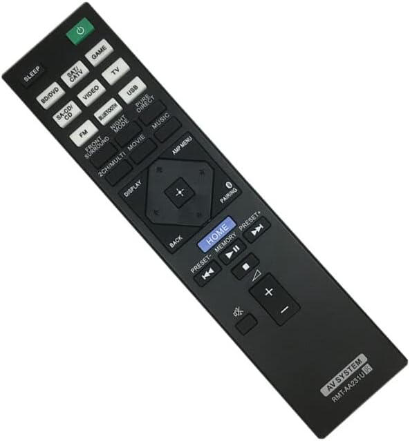 Replacement Remote Control Replace for TV/Audio/Projector for Sony 1-493-116-11 STRDH770 Stereo Multi Channel AV Receiver