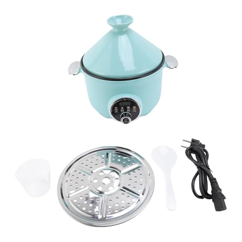 RIZGHWOY Olla Eléctrica, Olla a Presión 3.2L 800W Multifunción Monta No Es una Olla Interna con Cesta de Acero Inoxidable para Cocción de Cocina en el Hogar (EU enchufe 220V)