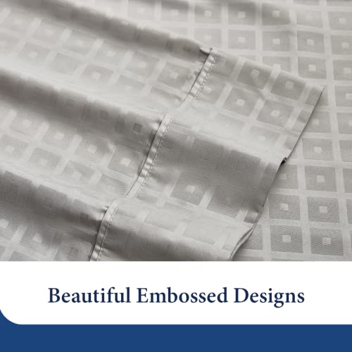 Cosy House Collection Elegant Pattern Sheets - Twin Size Sheet Set - Silky Soft - Deep Pocket Fitted, Breathable, Easy Care- 3 Piece Bedset (Twin, Lavender - Dots) #TOP6