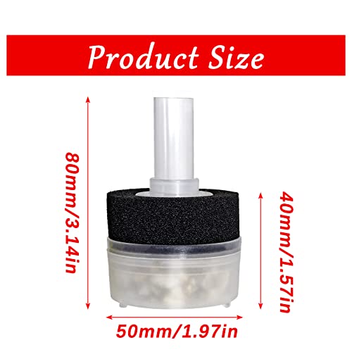 Image of 4Pcs Air Driven Bio Filter Sponge Mini Aquarium Foam Tools Filters Fish Tank Accessory for Aquarium (Up to 5 Gallon)