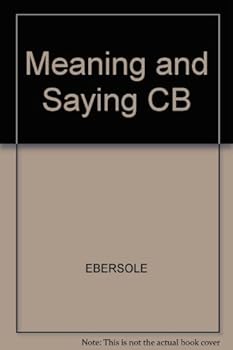 Hardcover Meaning and Saying CB Book