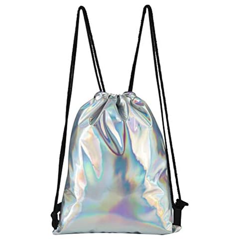 TENDYCOCO Kordelzug holographischer Kordelzug Rucksack Hologramm-stringsack Cover
