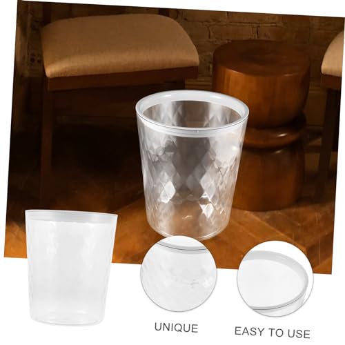 Caneca de basura rectangular transparente de PET 1 ml miniatura 2