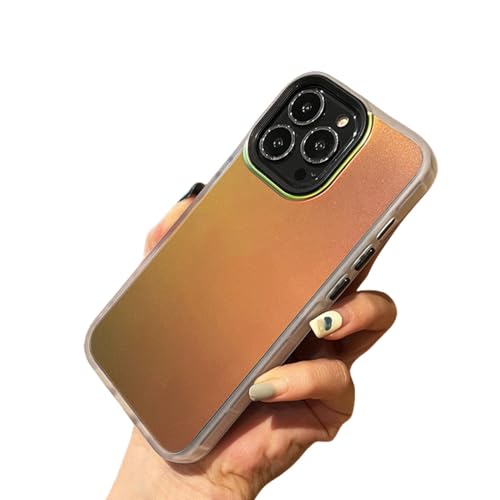 Étui antichoc pour iPhone 14 avec finition mat et effet laser dégradé de luxe