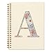 ShowDraven Initial Letter A Notebook, Personalized Gifts, Custom Notebook Journals for Writing, Monogrammed Gifts for Women, Personalized Notepads, Hardcover Spiral Notebook 5.5 x 8.3