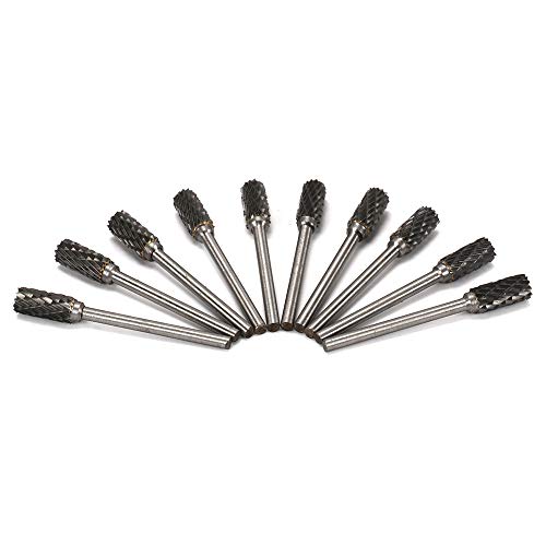Set de 10 fresas de carburo de tungsteno 6mm miniatura 1