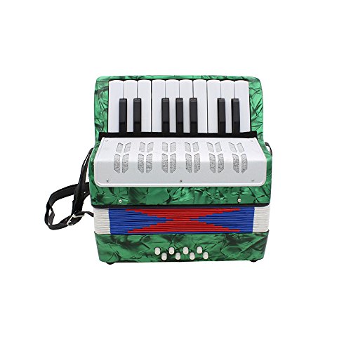 Accordion,Mini Accordion,Small 17-Key 8 Bass Educational Musical Instrument Toy for Kids Children Amateur