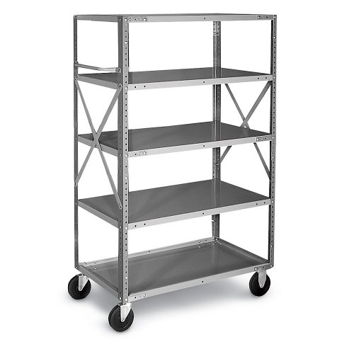 Parent Metal Volume Transport 5Shelf Stock Trucks 36"Wx24"D Shelf Shelf Trucks