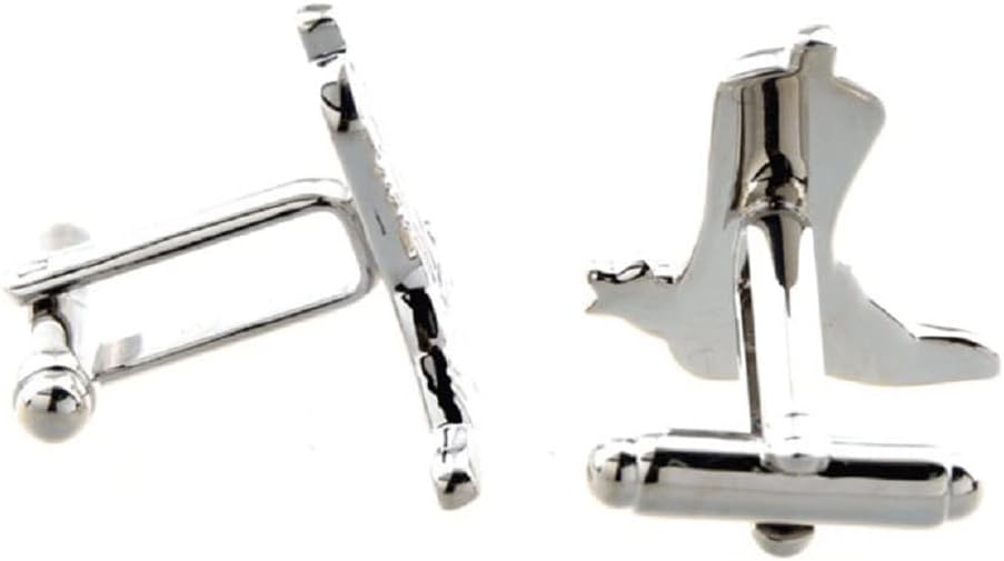 MRCUFF Cowboy Boot Stirrups Pair Cufflinks in a Presentation Gift Box & Polishing Cloth